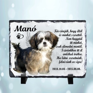 Fényképes síremlék, emléktábla kutyáknak - Meska.hu