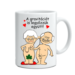 Vicces bögre idősödőknek Karácsonyra (is), Otthon & Életmód, Konyhafelszerelés, tálalás, Tálalás, Bögre & Csésze, Fotó, grafika, rajz, illusztráció, MESKA