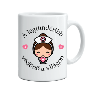 Feliratos bögre védőnőknek, Otthon & Életmód, Konyhafelszerelés, tálalás, Tálalás, Bögre & Csésze, Fotó, grafika, rajz, illusztráció, MESKA