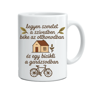 Biciklis bögre, Otthon & Életmód, Konyhafelszerelés, tálalás, Tálalás, Bögre & Csésze, Fotó, grafika, rajz, illusztráció, MESKA