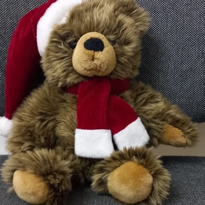 Karácsonyi plüss maci  - Meska.hu