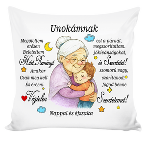 Egyedi párna Unokának - Meska.hu