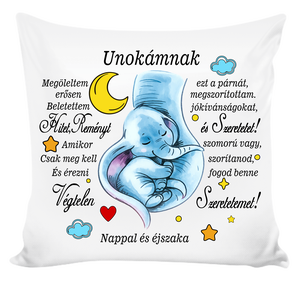 Egyedi párna Unokának - Meska.hu