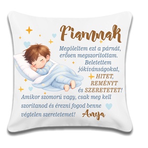Párna fiú gyermekeknek, Baba - mama, Babaszoba-dekoráció, Gyerek díszpárna, Fotó, grafika, rajz, illusztráció, MESKA