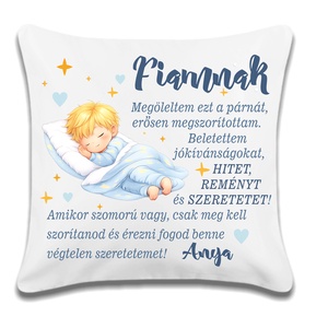 Párna fiú gyermekeknek, Baba - mama, Babaszoba-dekoráció, Gyerek díszpárna, Fotó, grafika, rajz, illusztráció, MESKA