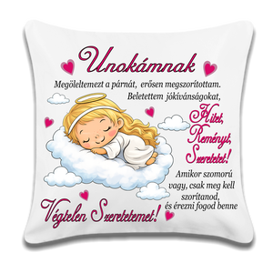 Egyedi párna kislány unokának - Meska.hu