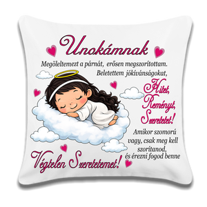 Egyedi párna kislány unokának /barna/ - Meska.hu