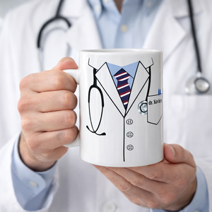 Bögre orvosoknak, Otthon & Életmód, Konyhafelszerelés, tálalás, Tálalás, Bögre & Csésze, Fotó, grafika, rajz, illusztráció, Festett tárgyak, MESKA