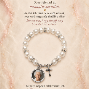 Fényképes karkötő nagymamától - Meska.hu