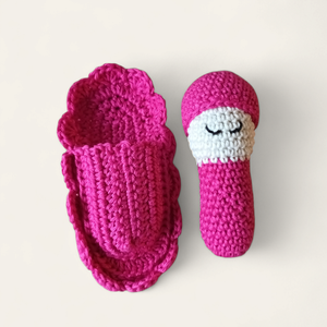 Horgolt pólyásbaba pink - játék & sport - baba & babaház - baba - Meska.hu