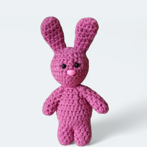 Nyuszi 15 cm-es , rózsaszín  - Meska.hu
