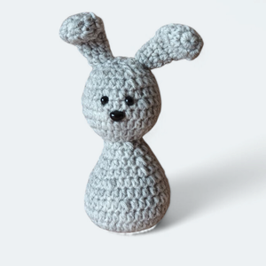 Nyuszi  szürke 14 cm-es  - Meska.hu