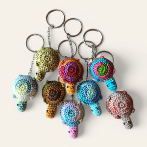 teknős kulcstartó türkiz színváltós  - táska & tok - kulcstartó & táskadísz - kulcstartó - Meska.hu