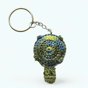 teknős kulcstartó zöld-türkiz, Táska & Tok, Kulcstartó & Táskadísz, Kulcstartó, Horgolás, MESKA