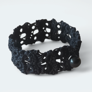 Csipke karkötő 2 soros fehér , Ékszer, Karkötő, Fonott karkötő, , MESKA