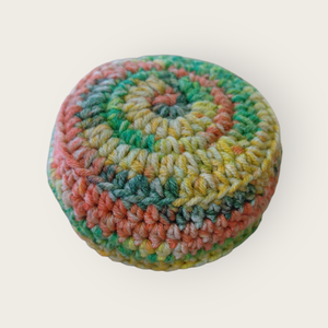 Footbag/Babzsák narancs-zöld, Játék & Sport, Sport és kikapcsolódás, Labdajátékok, Horgolás, MESKA