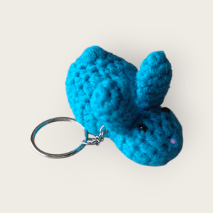 Nyuszis kulcstartó türkiz  - Meska.hu