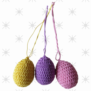 Húsvéti dekorációs tojás 3 db - Meska.hu