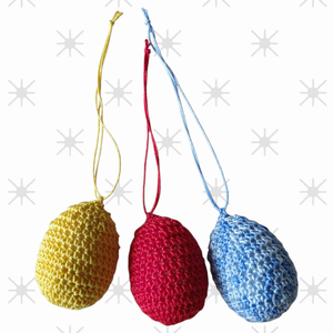 Húsvéti dekorációs tojás 3 db - Meska.hu