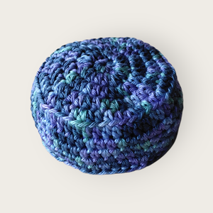 Footbag/Babzsák petrolkék cirmos - Meska.hu