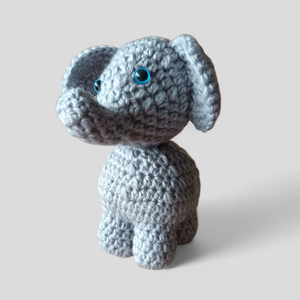 Horgolt elefánt 15 cm-es  - Meska.hu
