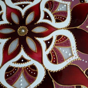 Mandala - művészet - festmény - üvegfestmény - Meska.hu