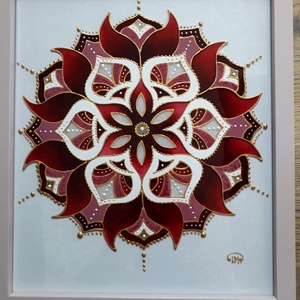 Mandala, Művészet, Festmény, Üvegfestmény, Üvegművészet, MESKA