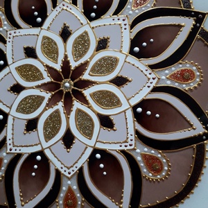 Mandala - művészet - festmény - üvegfestmény - Meska.hu