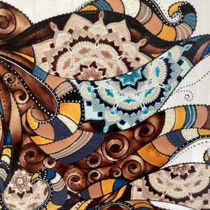 Mandalás hölgy - otthon & életmód - dekoráció - kép & falikép - üvegkép - Meska.hu