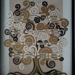 Klimt családfa, Otthon & Életmód, Dekoráció, Kép & Falikép, Üvegkép, Üvegművészet, MESKA