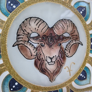 Kos mandala üvegfestmény - otthon & életmód - dekoráció - kép & falikép - üvegkép - Meska.hu