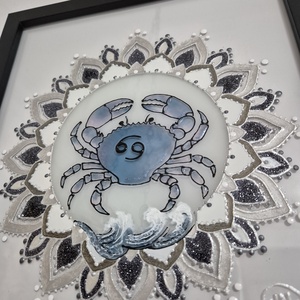 Rákos mandala üvegfestmény - otthon & életmód - dekoráció - kép & falikép - üvegkép - Meska.hu