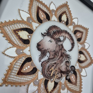 Bak mandalás üvegfestmény - otthon & életmód - dekoráció - kép & falikép - üvegkép - Meska.hu