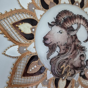 Bak mandalás üvegfestmény - otthon & életmód - dekoráció - kép & falikép - üvegkép - Meska.hu