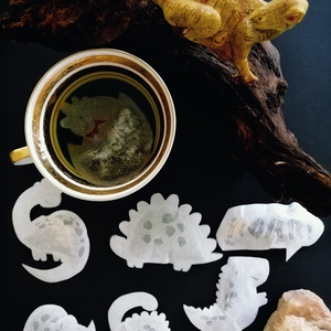 Dinoszaurusz formájú teafilter csomag, Élelmiszer, Tea, Élelmiszer előállítás, Papírművészet, Meska