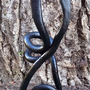 Violinkulcs alakú kovácsoltvas írószertartó  - otthon & életmód - papír, írószer - tolltartó & ceruzatekercs - Meska.hu