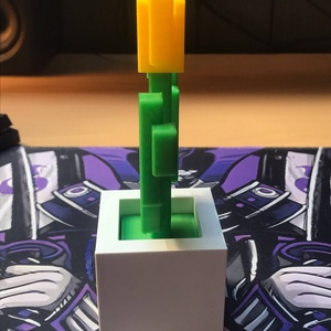Minecraft tulipán - kellékek & szerszámok - dekorációs kellékek - egyéb kellékek - Meska.hu