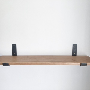 Polctartó konzol (natúr acél 20 cm) - otthon & életmód - bútor - polc - Meska.hu