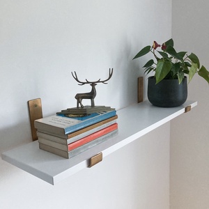 Polctartó konzol (arany 20 cm) - otthon & életmód - bútor - polc - Meska.hu