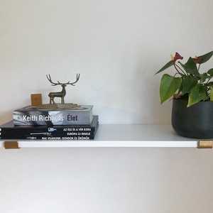 Polctartó konzol (arany 25 cm) - otthon & életmód - bútor - polc - Meska.hu