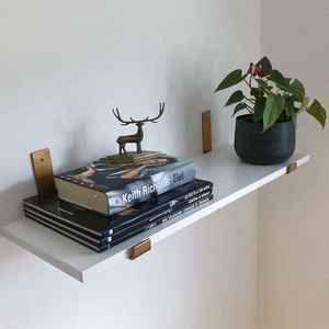 Polctartó konzol (arany 25 cm) - otthon & életmód - bútor - polc - Meska.hu