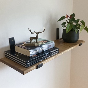 Polctartó konzol (natúr acél 25 cm) - otthon & életmód - bútor - polc - Meska.hu