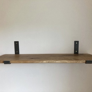 Polctartó konzol (natúr acél 25 cm) - otthon & életmód - bútor - polc - Meska.hu