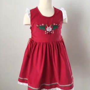 Lányka ruha kalocsai hímzéssel - ruha & divat - gyerekruha - szoknya - Meska.hu