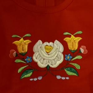 Lányka ruha kalocsai hímzéssel - ruha & divat - gyerekruha - szoknya - Meska.hu