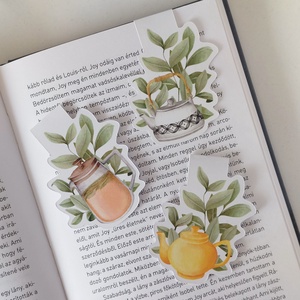 MÁGNESES KÖNYVJELZŐ - tea, Könyv & Zene, Könyvjelző, Fotó, grafika, rajz, illusztráció, MESKA