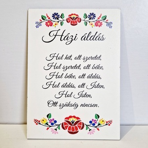 Házi áldás hűtőmágnes, Otthon & Életmód, Vallás, Házi áldás, Mindenmás, MESKA