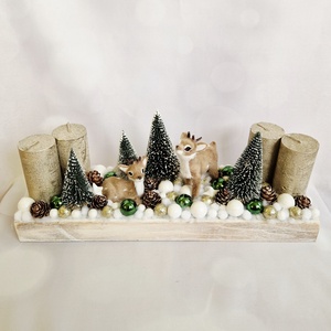 Bambis adventi asztaldísz  - Meska.hu