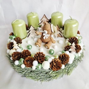 Adventi koszorú macival - karácsony - adventi díszek - adventi koszorú - Meska.hu Adventi koszorú macival - karácsony - adventi díszek - adventi koszorú - Meska.hu