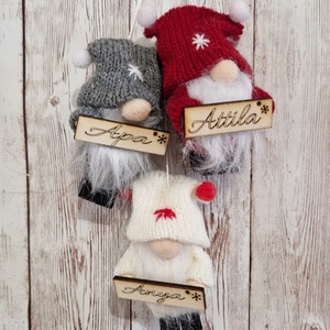 Manós névre szóló karácsonyfadísz - karácsony - karácsonyi lakásdekoráció - karácsonyfadíszek - Meska.hu